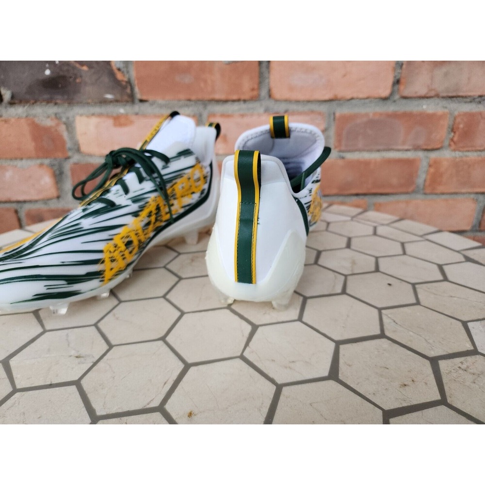 Adidas Adizero Primeknit Oregon Ducks Greenbay Packers Football Cleats Size 13 - Picture 8 of 11